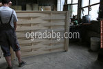 изработка на дървени оградни пана